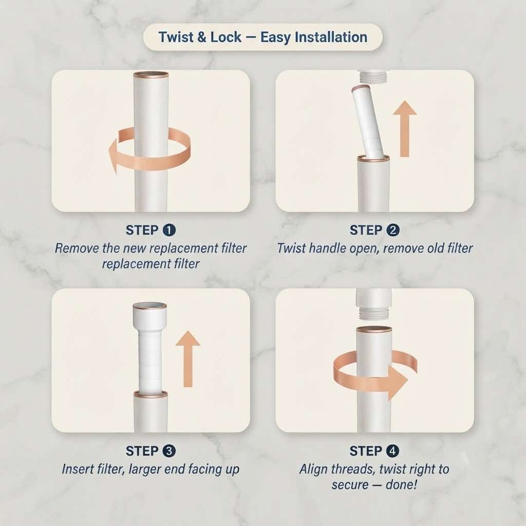 AURA BATH Replacement Filter Cartridge (5 pcs )